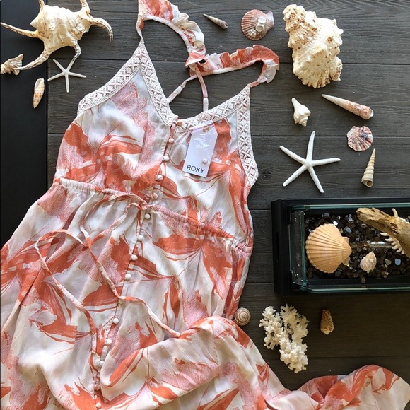 🌴🌼ROXY- HOT SUMMER SANDS MAXI DRESS🌼🌴 - Picture 2 of 12